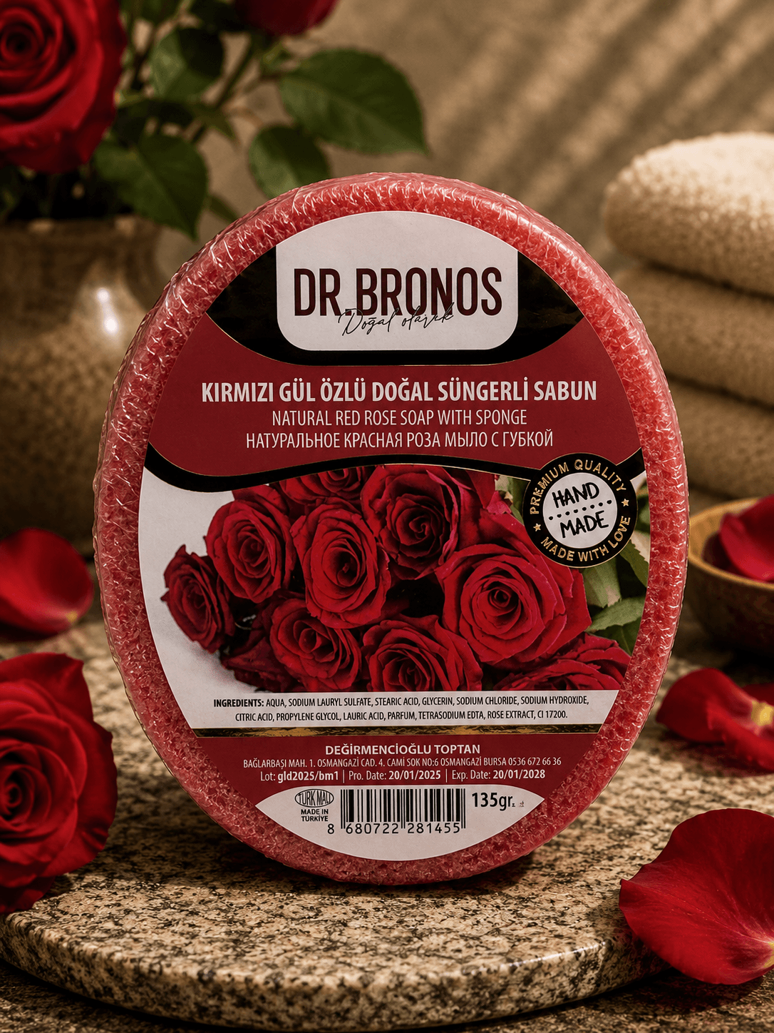 KIRMIZI GÜL SABUN 135 GR