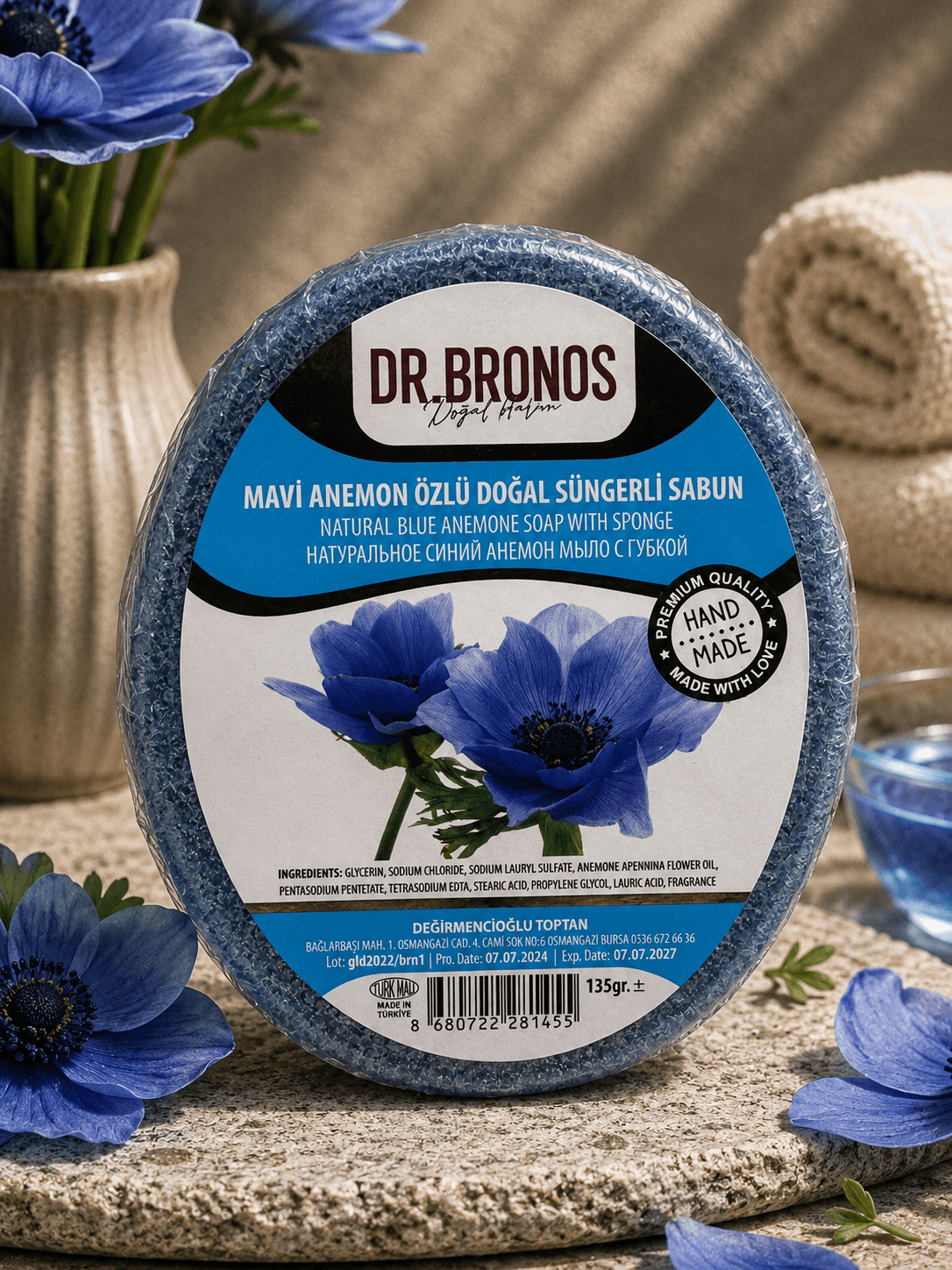 MAVİ ANEMON SABUN 135 GR