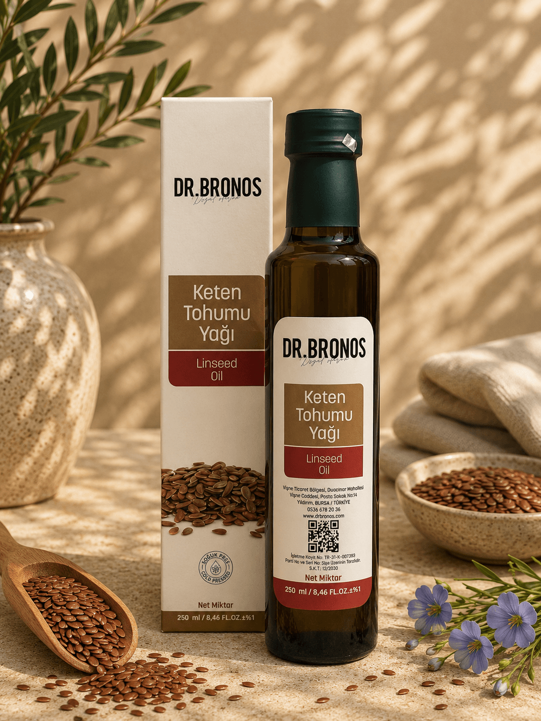 KETEN TOHUMU YAĞI ( SOĞUK PRES ) 250 ML
