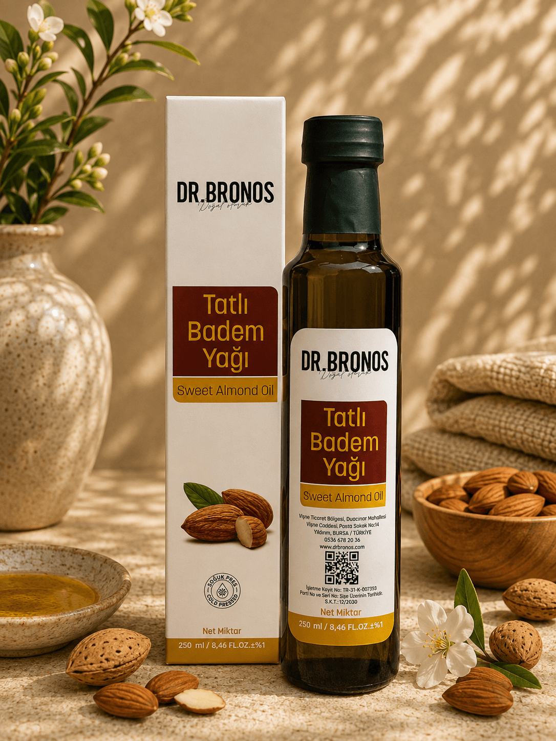 TATLI BADEM YAĞI ( SOĞUK PRES ) 250 ML