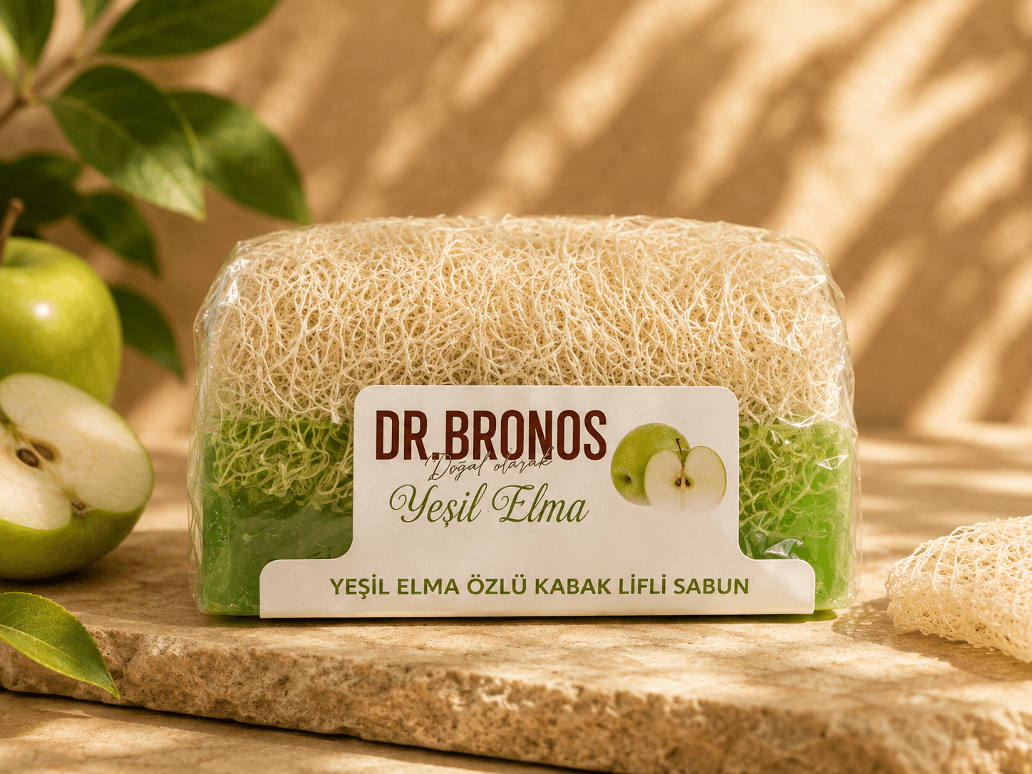 KABAK LİFLİ YEŞİL ELMA SABUN 110 GR