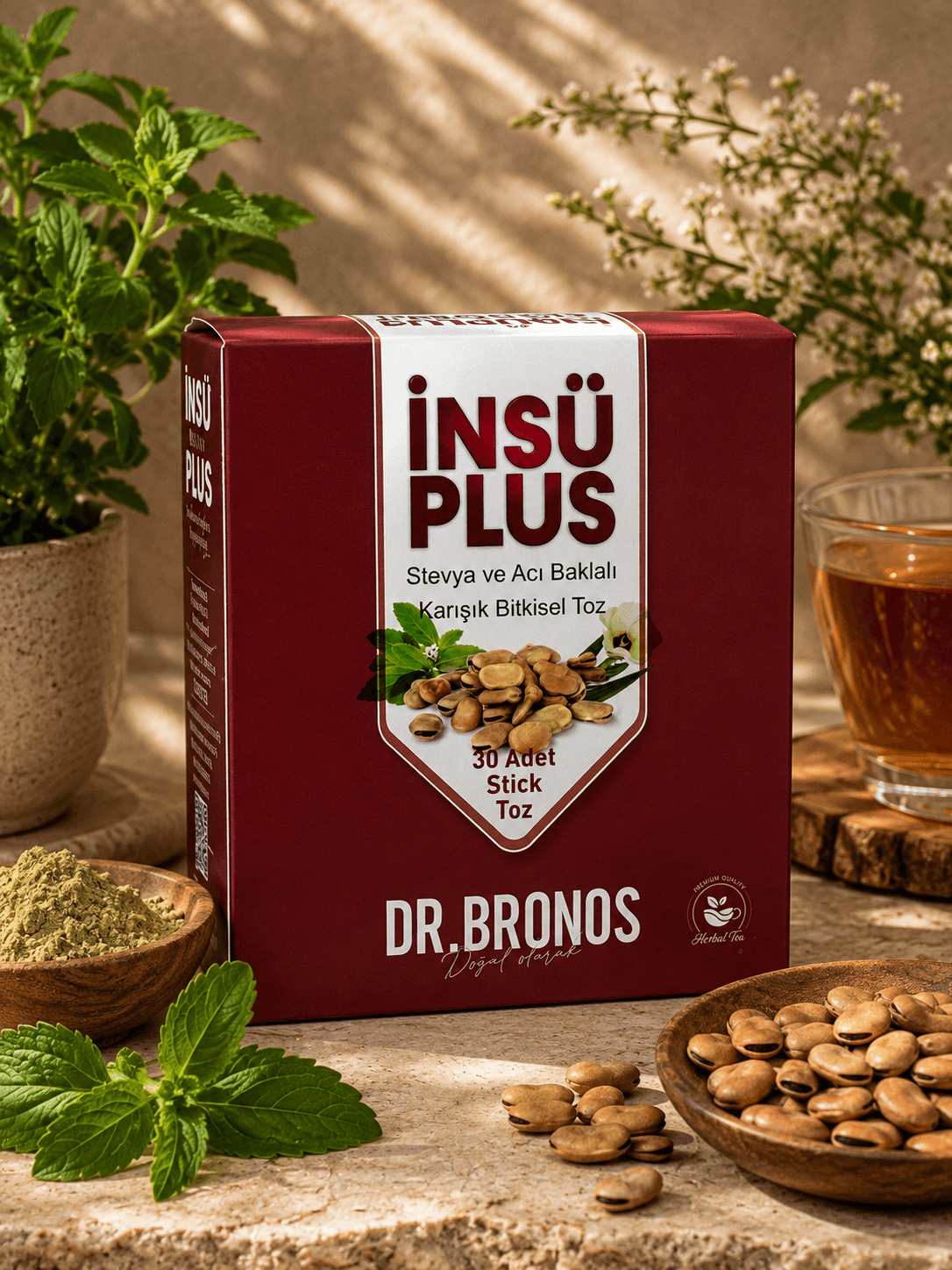 İNSÜPLUS ( STEVİA - ACI BAKLA ) ÇAY 90 GR